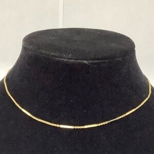 12K Gold Filled Elegant Dainty Chain Necklace